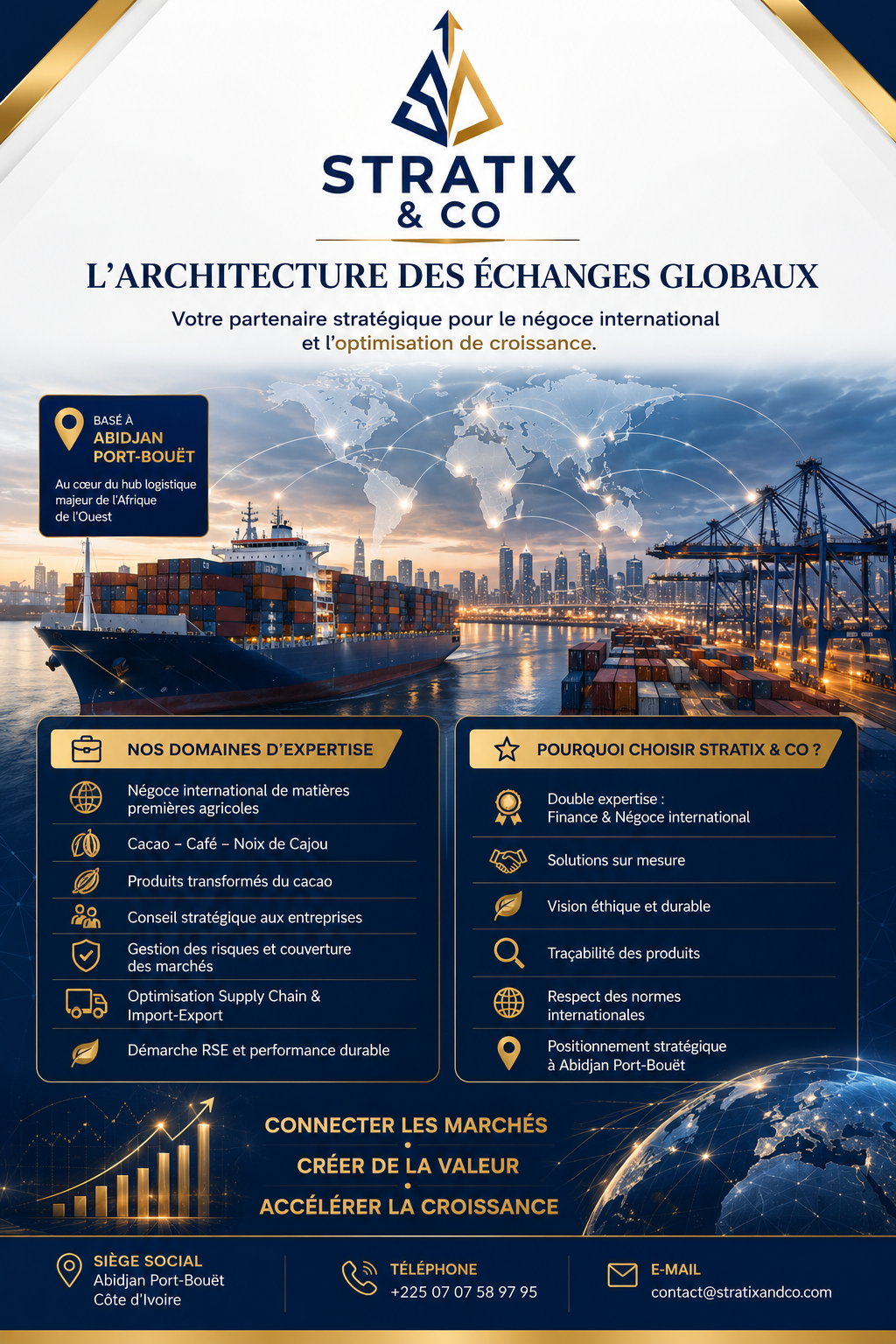 STRATIX & CO — L'Architecture des Échanges Globaux, Port d'Abidjan